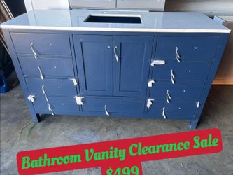 60inch Bathroom Vanity Cabinet – Open Box with sink
