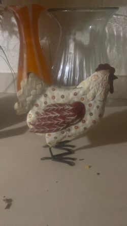 Decorative Ceramic Rooster Figurine