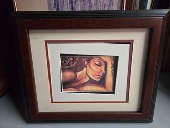 Framed Female Figure Art Print