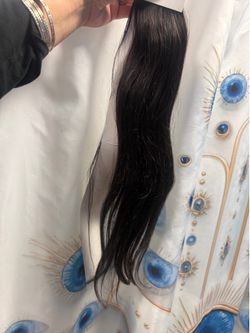 Natural dark brown  hair extensions tape in 24”