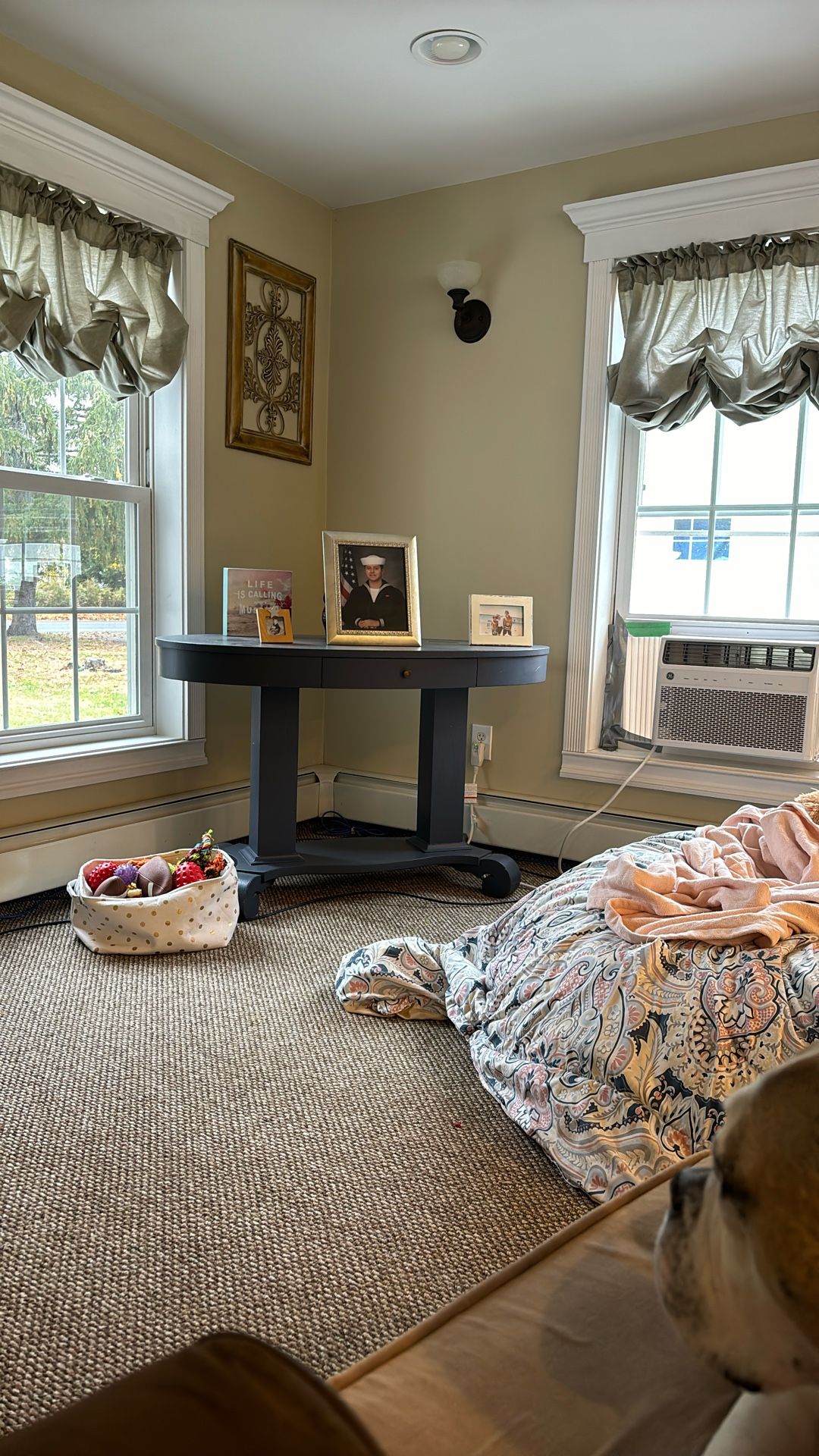Navy Blue Sofa Table Or Desk
