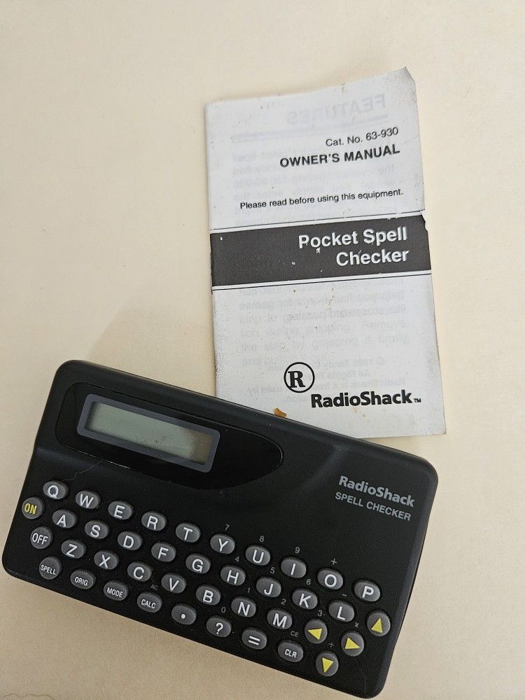 Vintage RadioShack Pocket Spell Checker