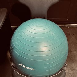  Balance/Exercise Ball With Chair