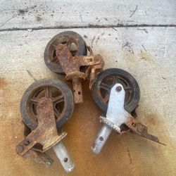 3 scaffold rolling wheels 1 3/8 caster wheels