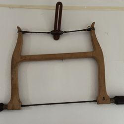 Antique Wooden Bow Saw