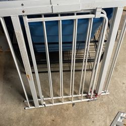Two safety door gates