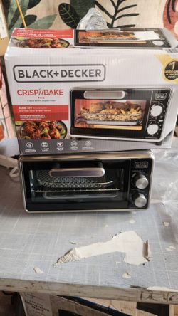 Black+Decker Crisp ‘N Bake PRO Stainless Steel 4-Slice Air Fryer Toaster Oven