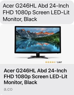 Acer 24” LED Monitor