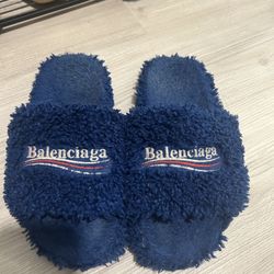 Balenciaga Furry Slippers