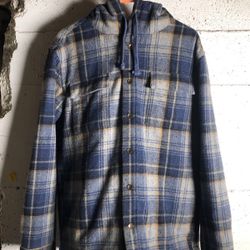 Heavy PrAna Flannel Coat, Quilted Inside