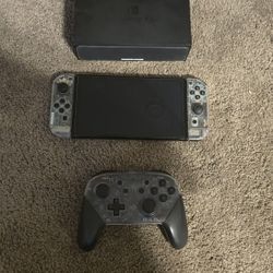 Custom Clear Nintendo Switch OLED Console