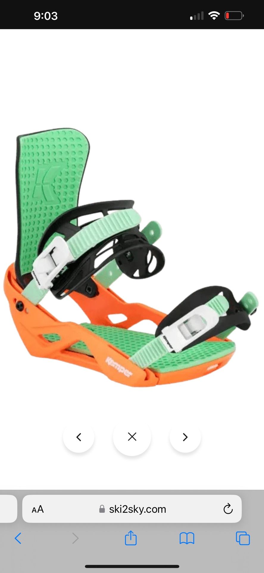 New Kemper Freestyle O’Neill Rampage Bindings