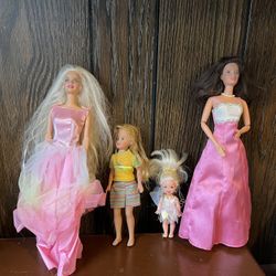 Lot of 4 - Vintage Y2K Barbie Dolls 2006-2011