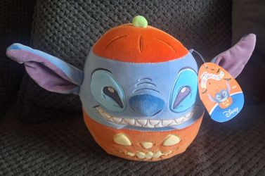 Disney Stitch Halloween Pumpkin Squishmallow Plush