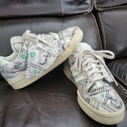 Adidas Jeremy Scott X Forum Wings. "Money" GX-6393. Size : 6.5  Good Condition (Pre-Owned) 