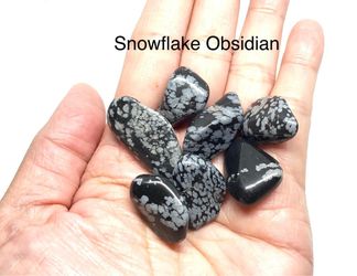Snowflake Obsidian Genuine Stones 7pcs 31g Total