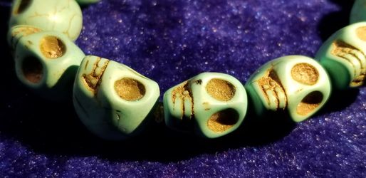 Turquoise Skull Bracelet