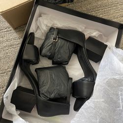 Alexander Wang Abby Sandals Heels Shoes Size 36.5