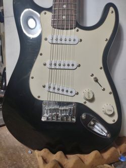 Mini SQUIER Fender Guitar Used plays new 119!