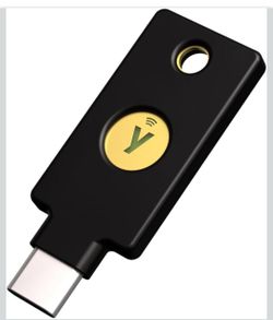 Yubico - YubiKey 5C NFC - Multi-factor authentication (MFA) security key and passkey. 2 pieces. New$85 pick up