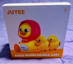 Juyee Duck Mama Brings Baby Toy