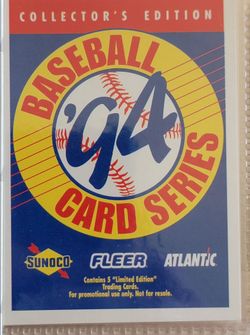 1994 Fleer Baseball Card Series Collector's Edition