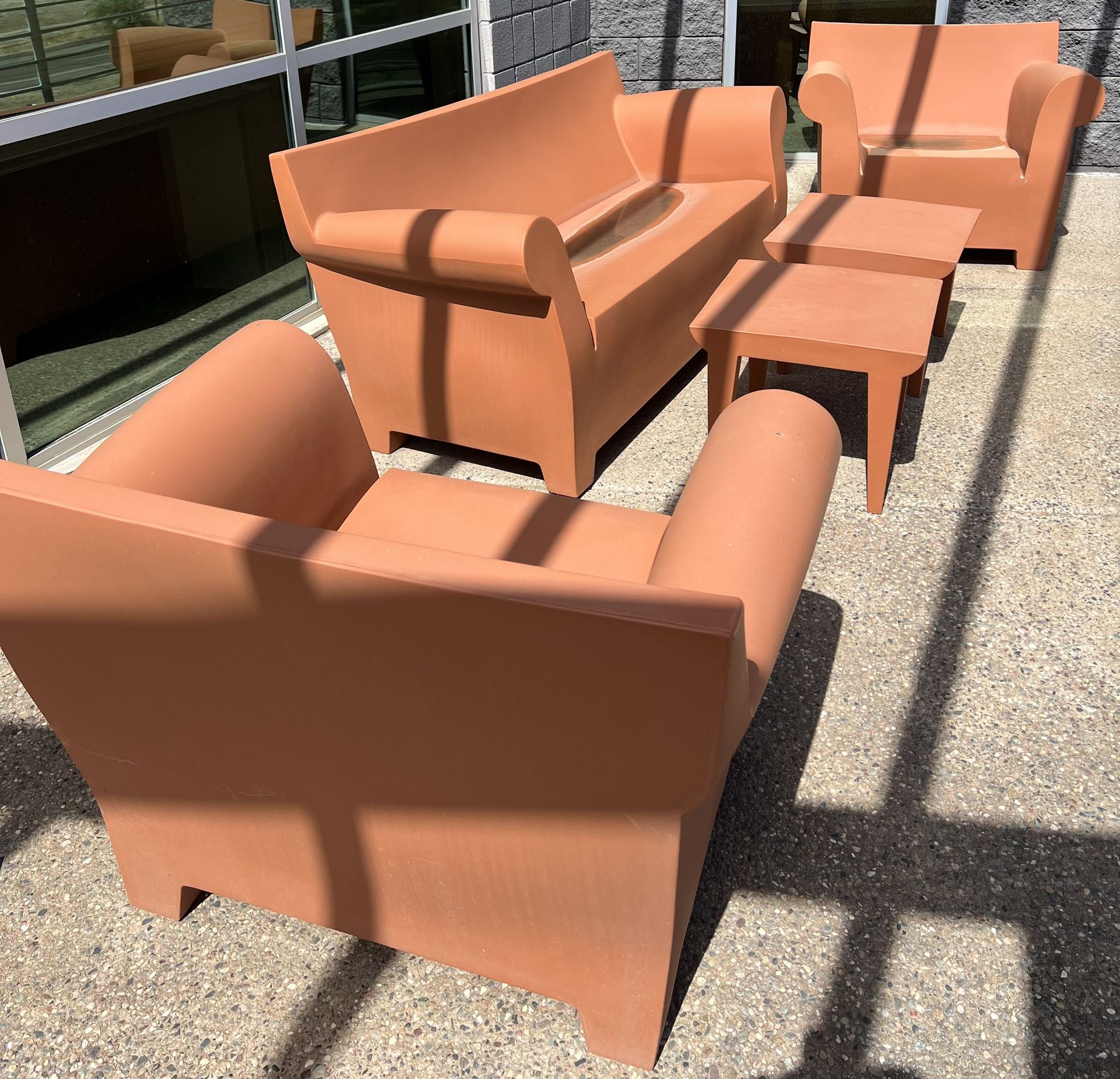 Reduced For Quick Sale Kartell High End Outdoor Furniture Sofa And Chairs