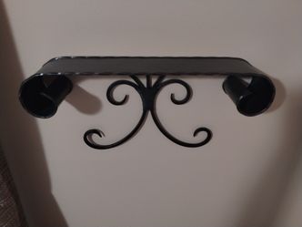 Hanging shelf - dark metal