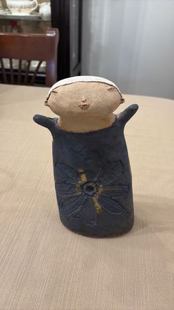 Norwegian Handmade Ceramic Folk Art Figure