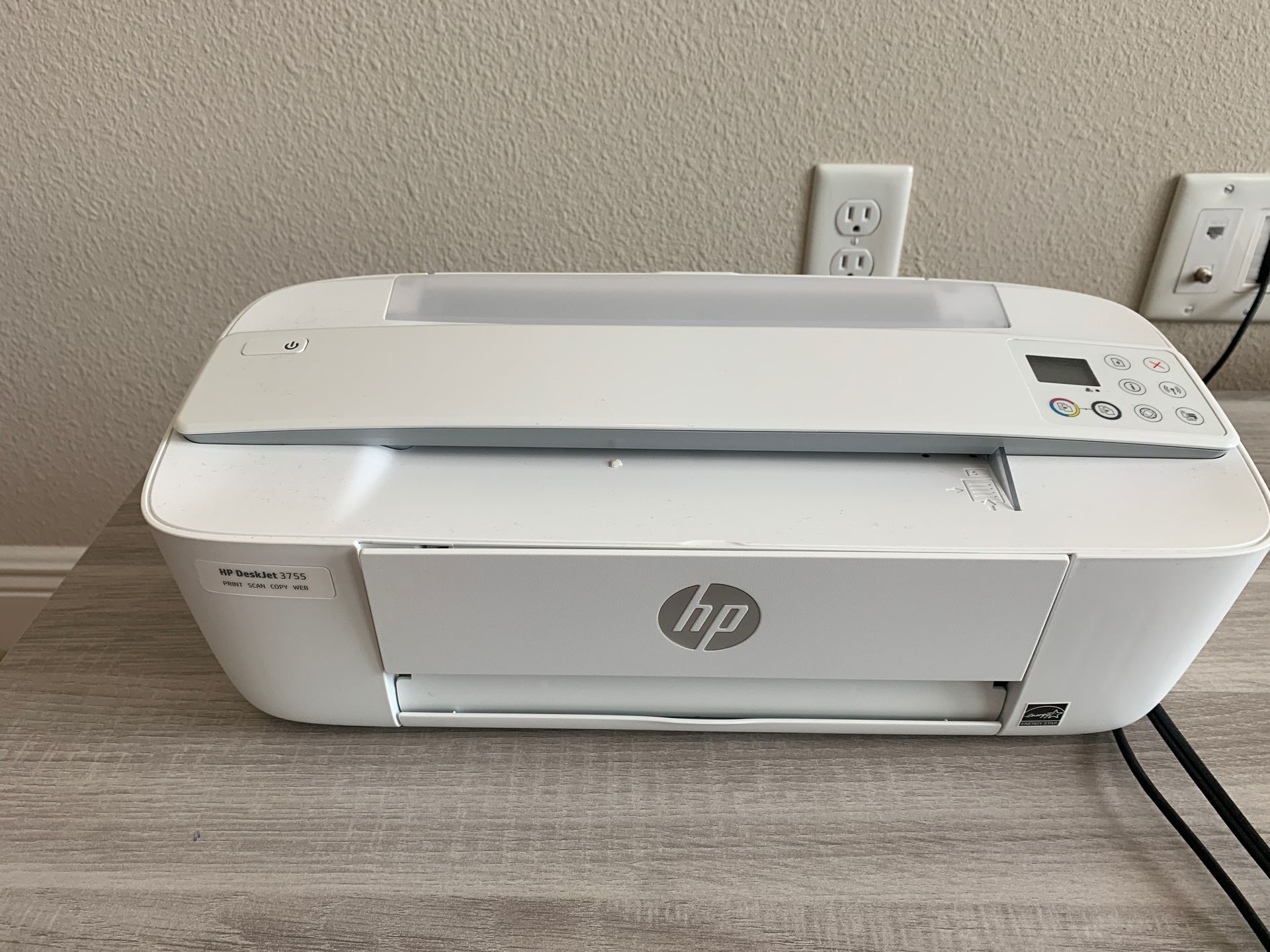HP DeskJet Printer 3755 - all in one + 2 black cartridges