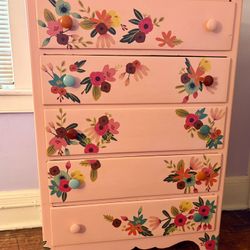 Beautiful Antique Dresser - Refinished For Girls Room
