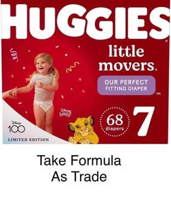 Huggies Little Movers Size 7 Diapers Pañales 