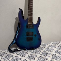 Ibanez Guitar And Boss Amp