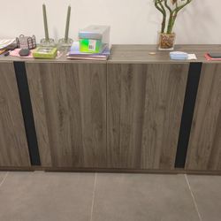 4 Door Sideboard/TV Stand 70" L In Slate Grey