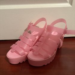 Pink Jelly Heels