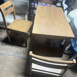Nice Extendable Table And 2 Chairs