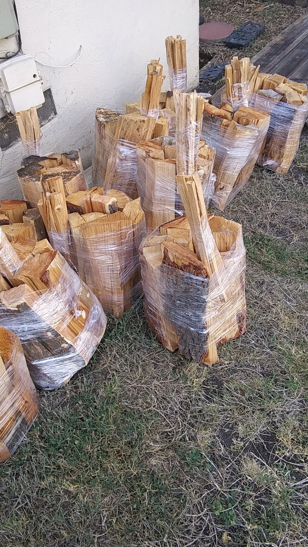 10$ firewood bundles. 7-8pieces including kindeling and matches.