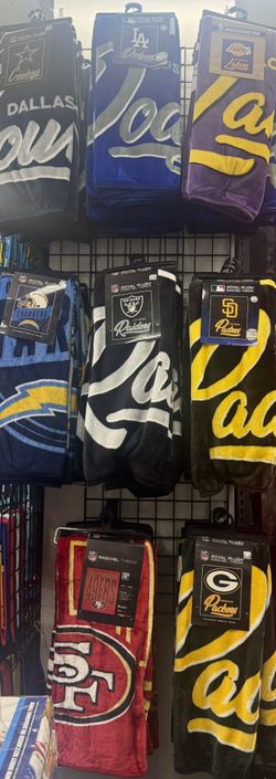 Sports Throw Lakers Dodgers Raiders Padres Cowboys 49ers