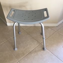 Gray Shower Bench