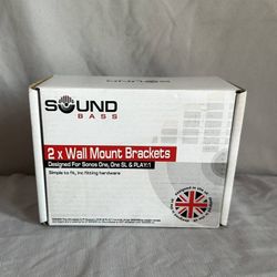 Sound Bass 2-Pack Wall Mount Brackets, Black
