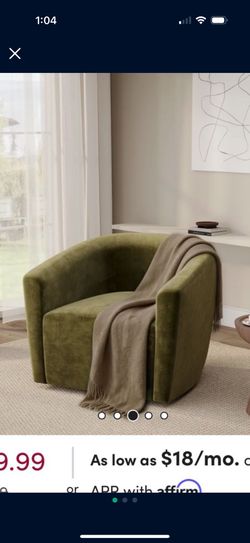 Suede Accent Chair