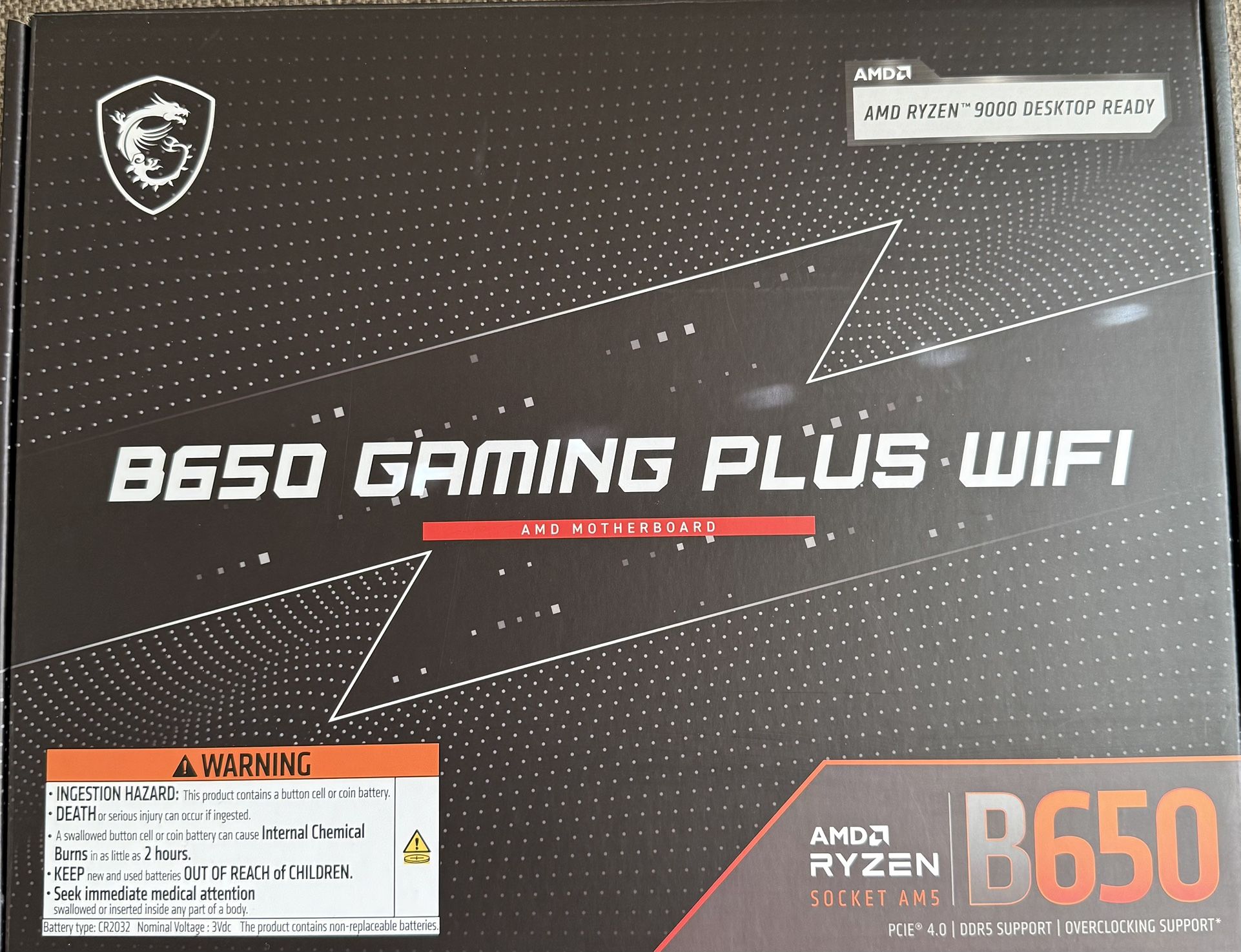 MSI B650 Gaming Plus WiFi Motherboard AMD B650 Socket AM5 ATX