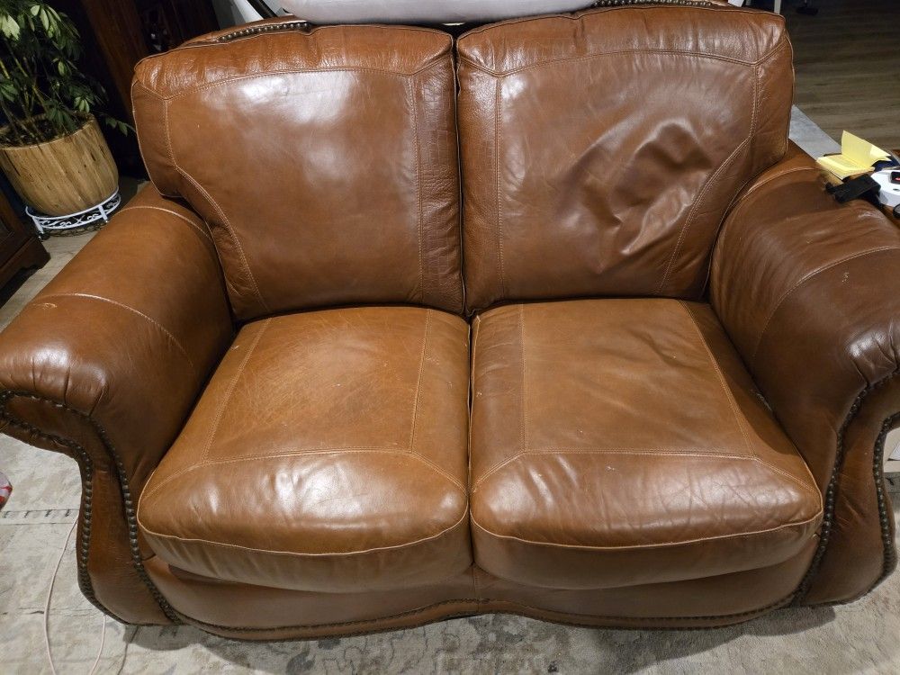 Leather 3 Piece Sofa Set