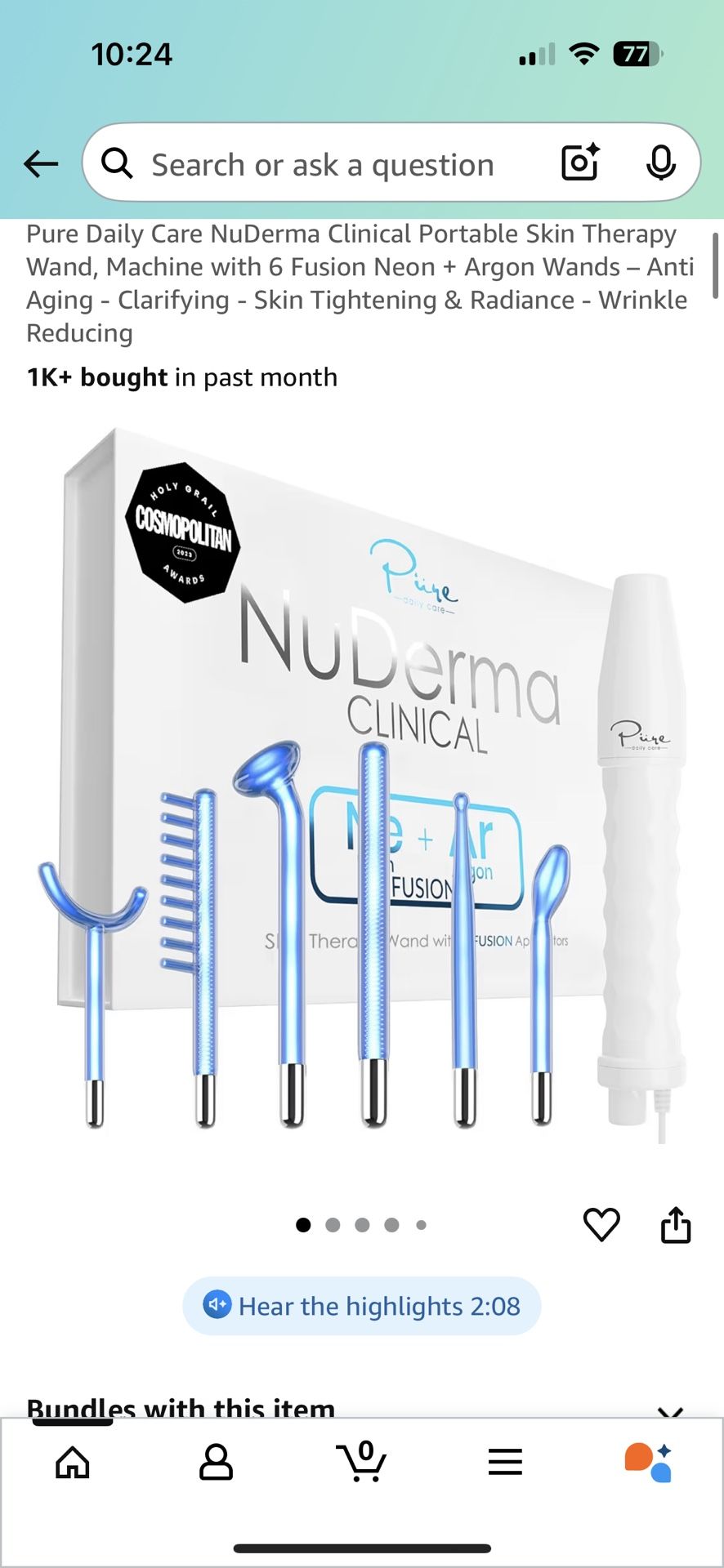 NuDerma Clinical Portable Skin Therapy Wand,New Products : American Fashion Style Bags On Sale