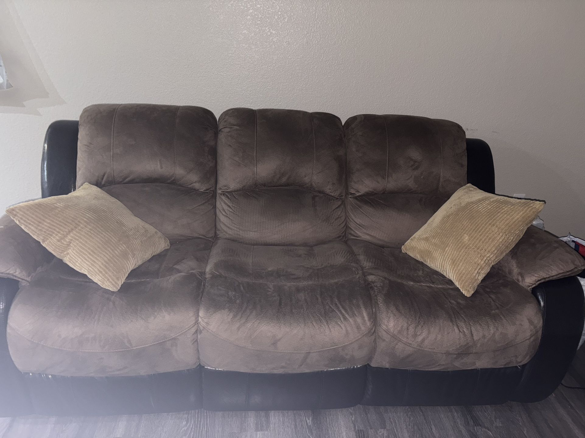 Brown Reclining Couch