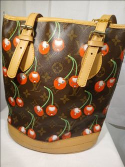 Louis Vuitton Monogram Cerises Bucket Bag.