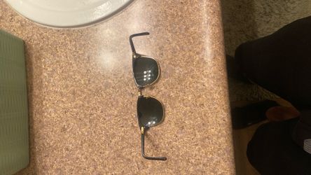 Gold and Black Folding Sunglasses