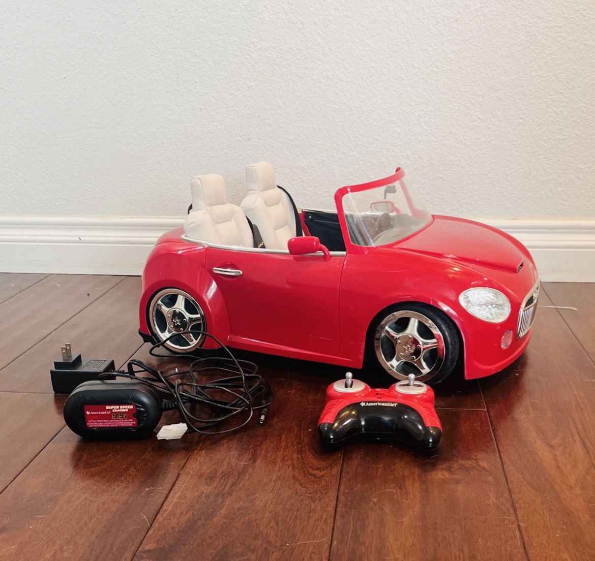 Red American Girl Remote Control Car