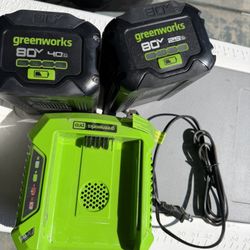 Green Works 80 V Battery And Charger