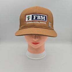 Carhartt FBM Foundation Building Materials Brown Adjustable SnapbackHat